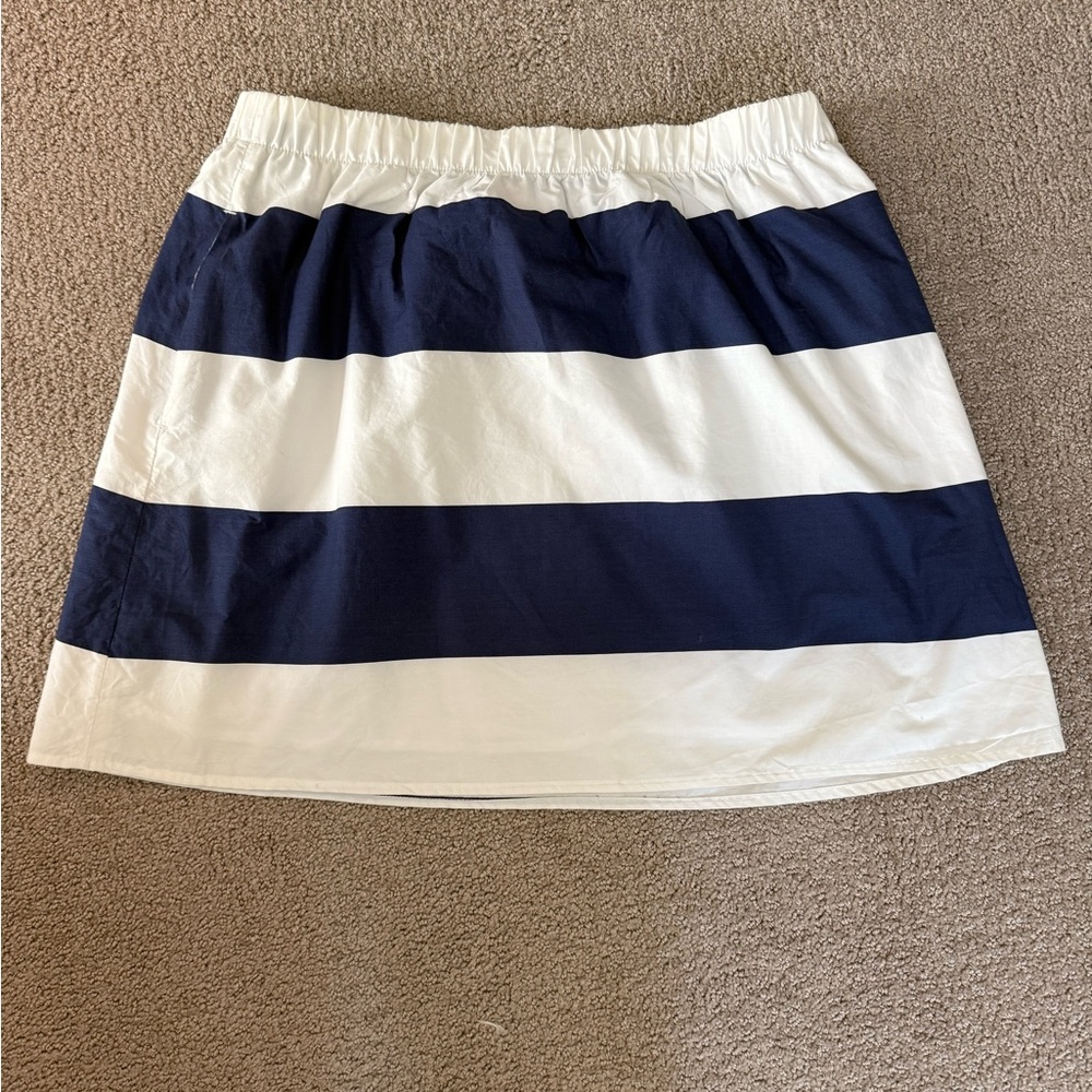 Lily Pulitzer Navy and White Striped Women's Skirt